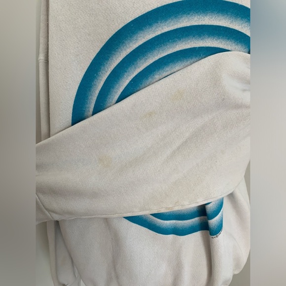 VTG 90s Looney Tunes Double Side Crewneck Sweater Sweatshirt bullseye oversized - Picture 7 of 17